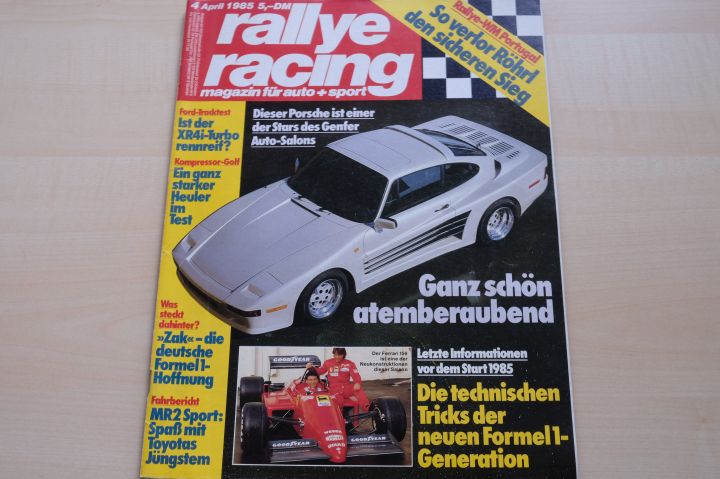 Deckblatt Rallye Racing (04/1985)